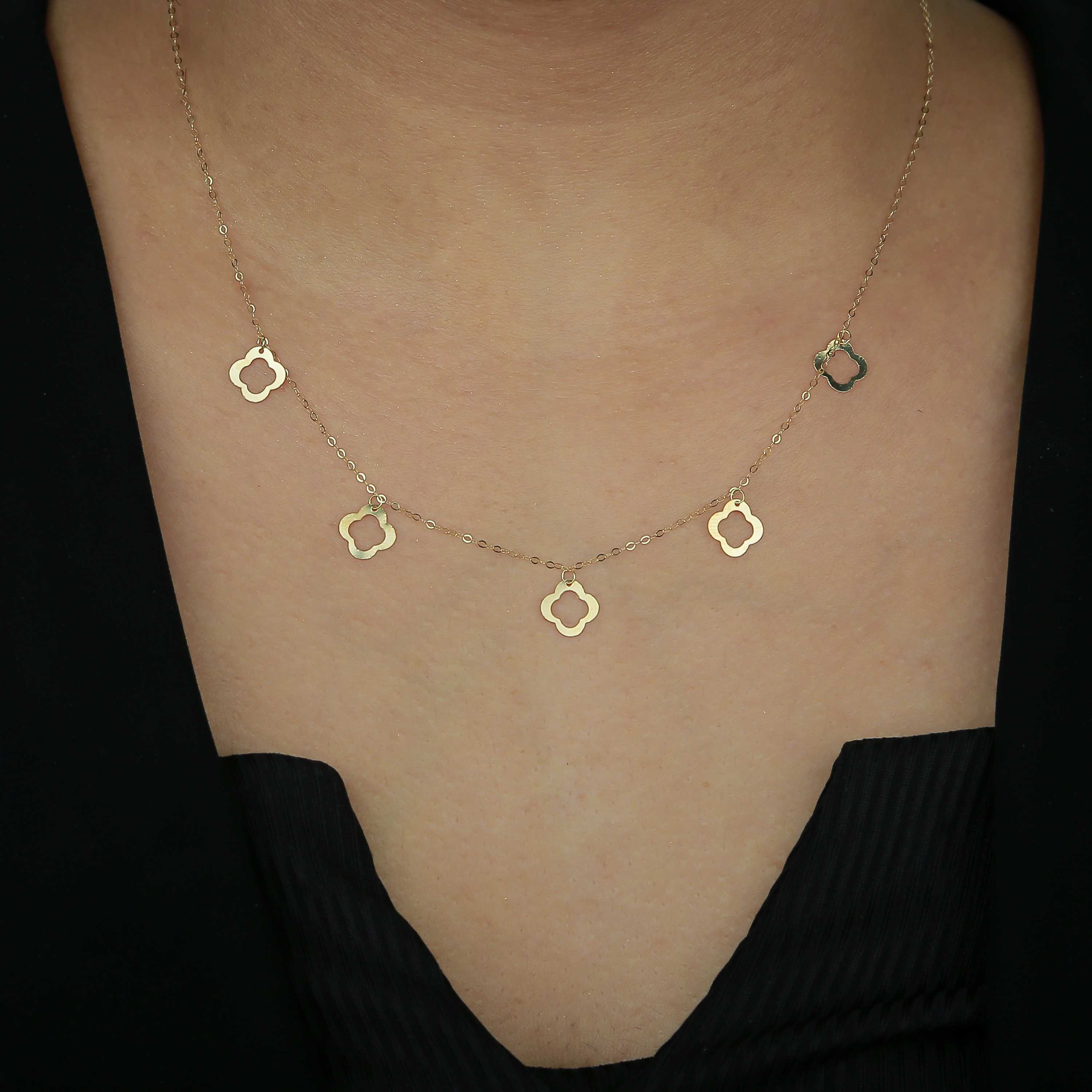 18 karat gold choker, made in Turkey - (H-0554)